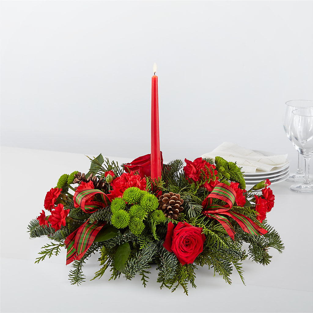 By the Candlelight Centerpiece – The Flower House, Eunice LA