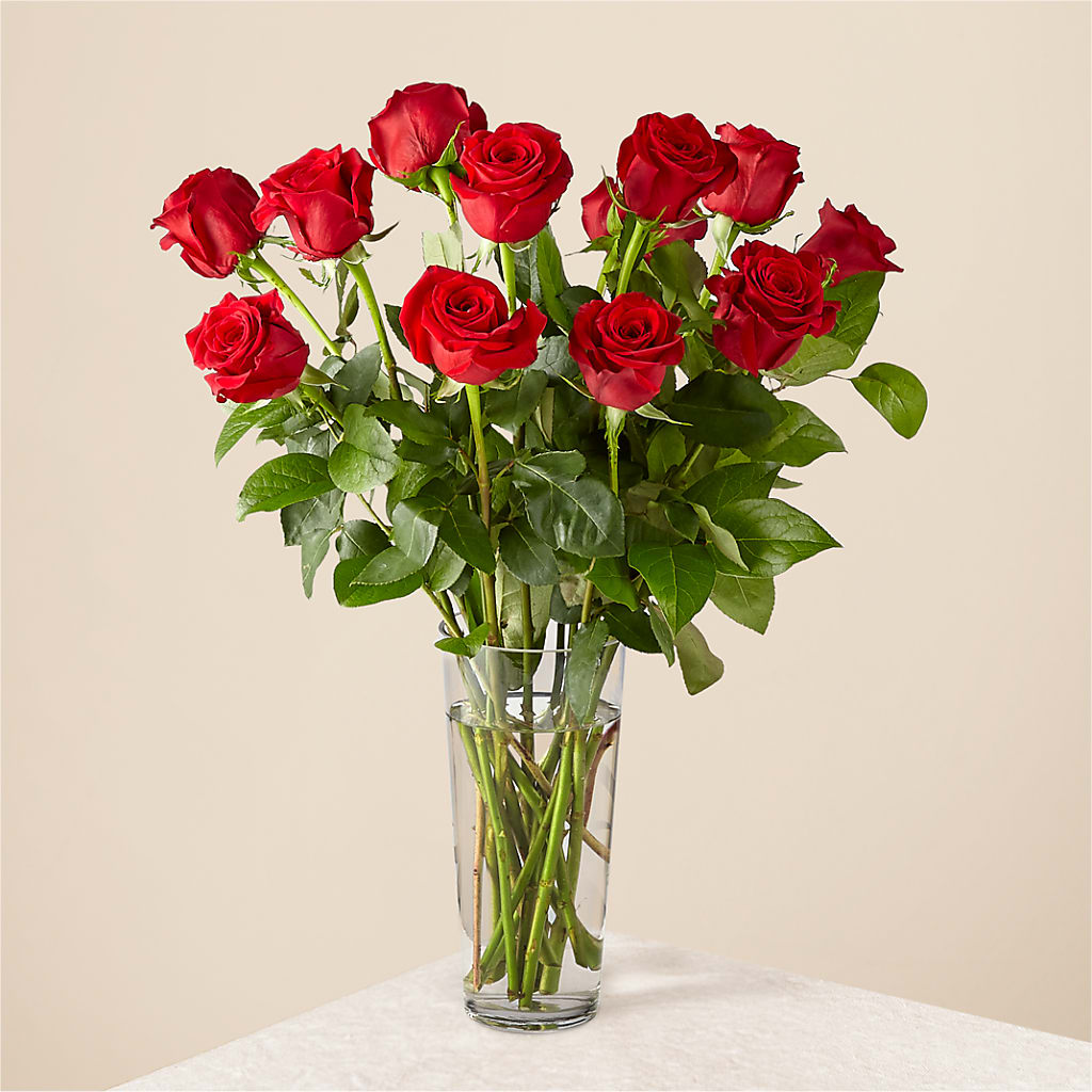 Long Stem Red Rose Bouquet – The Flower House, Eunice LA