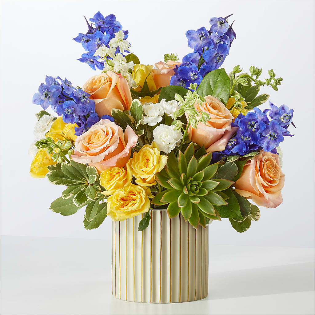 Cobalt Reverie Bouquet – The Flower House, Eunice LA