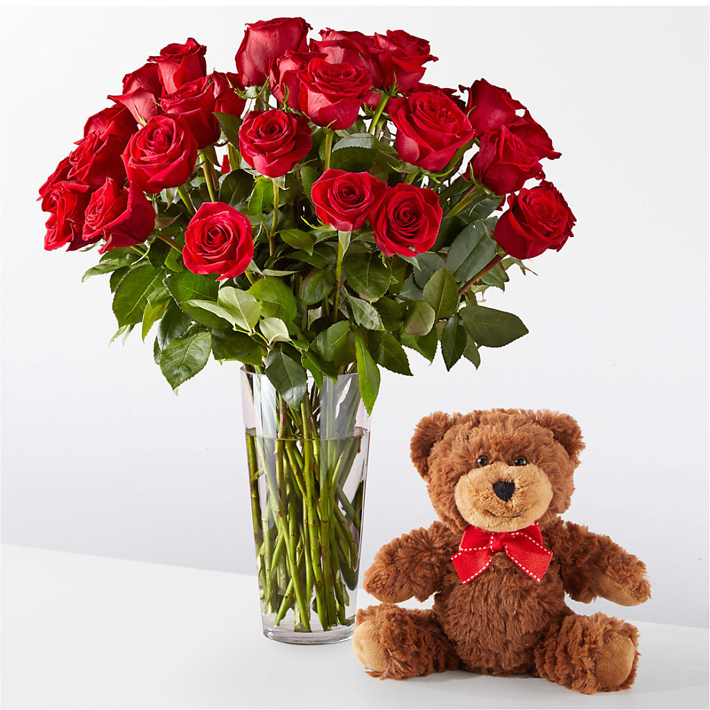 Romantic Long Stem Red Rose Bouquet Bundles – The Flower House, Eunice LA