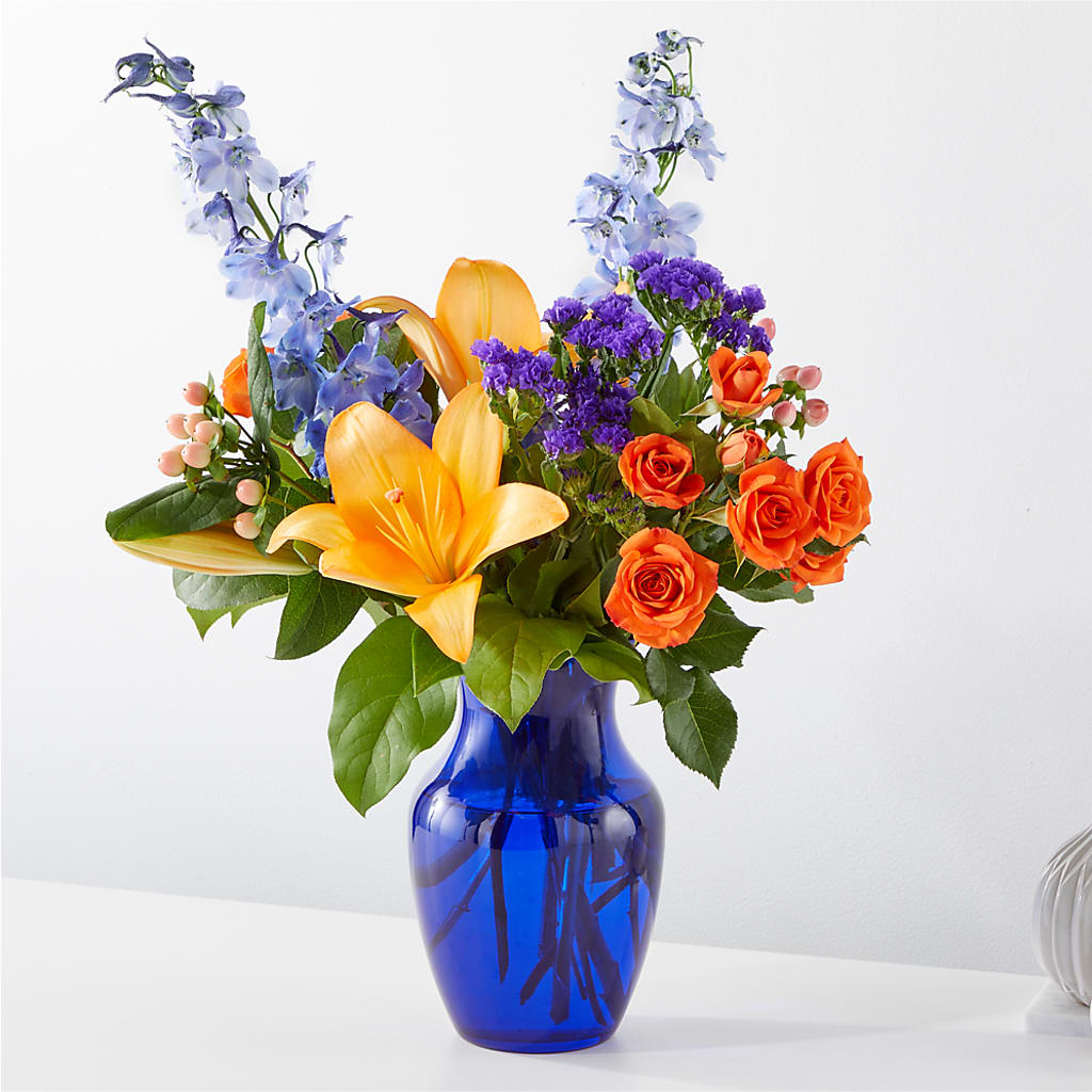 Radiant Citrus Bouquet – The Flower House, Eunice LA