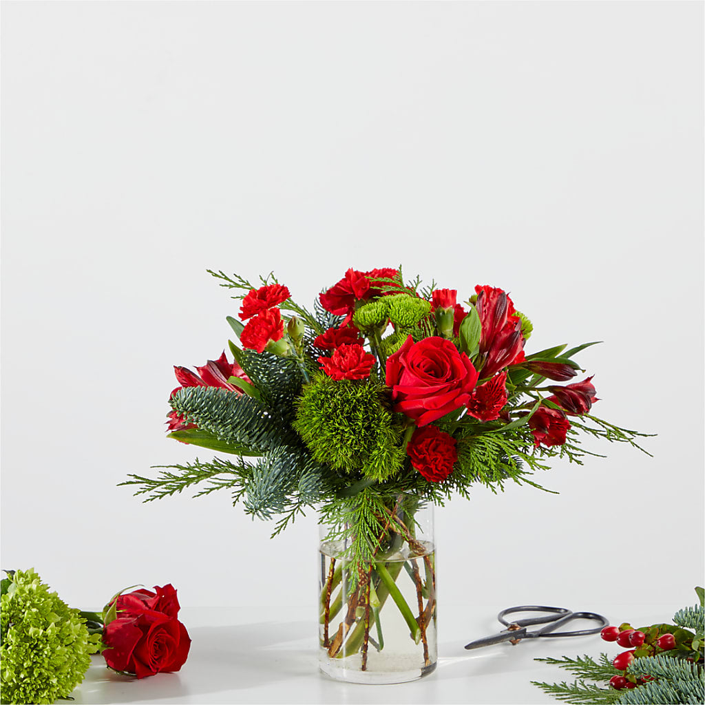Merry Moment Bouquet – A Florist Original – The Flower House, Eunice LA