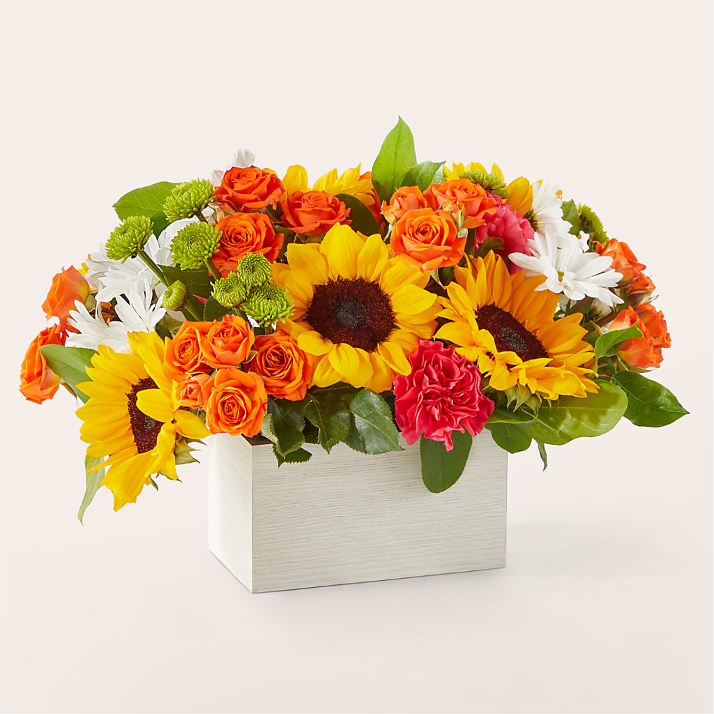 Sun-drenched Blooms Box Bouquet – The Flower House, Eunice LA