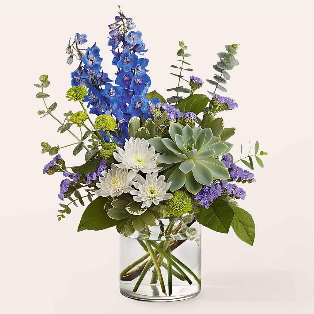 Cerulean Waves Bouquet – The Flower House, Eunice LA