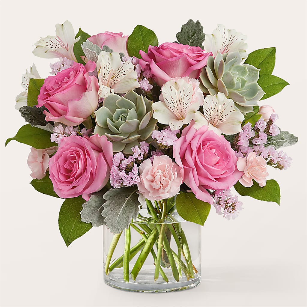Dusty Rose Bouquet – The Flower House, Eunice LA