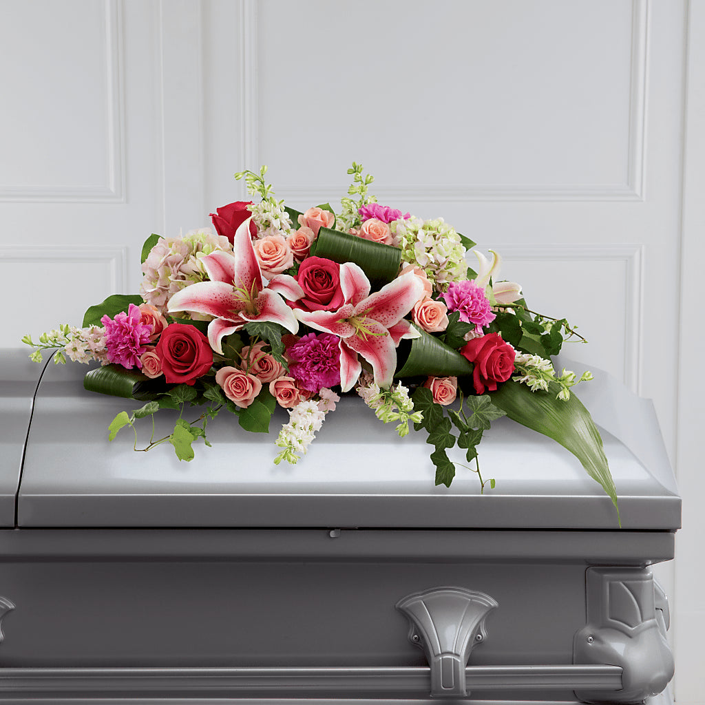 Splendid Grace Casket Spray – The Flower House, Eunice LA