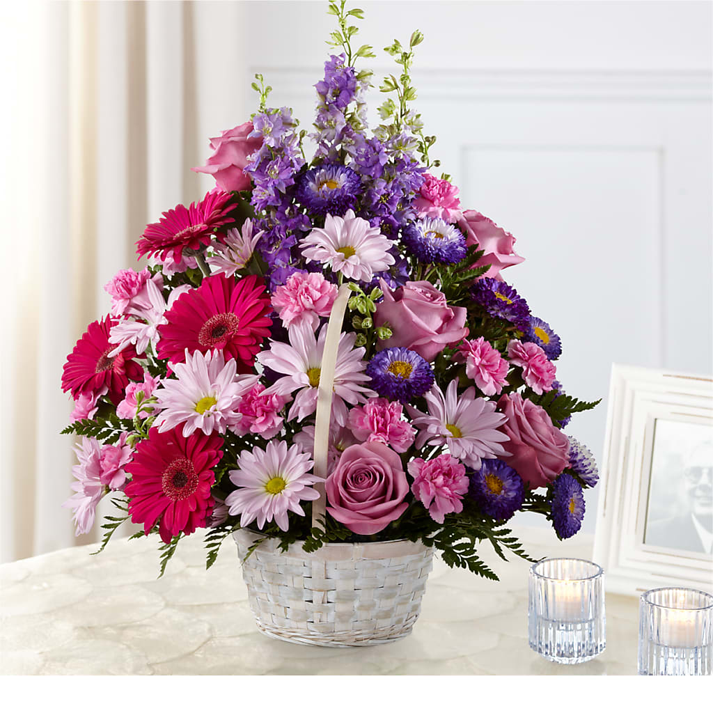 Pastel Peace Basket – The Flower House, Eunice LA