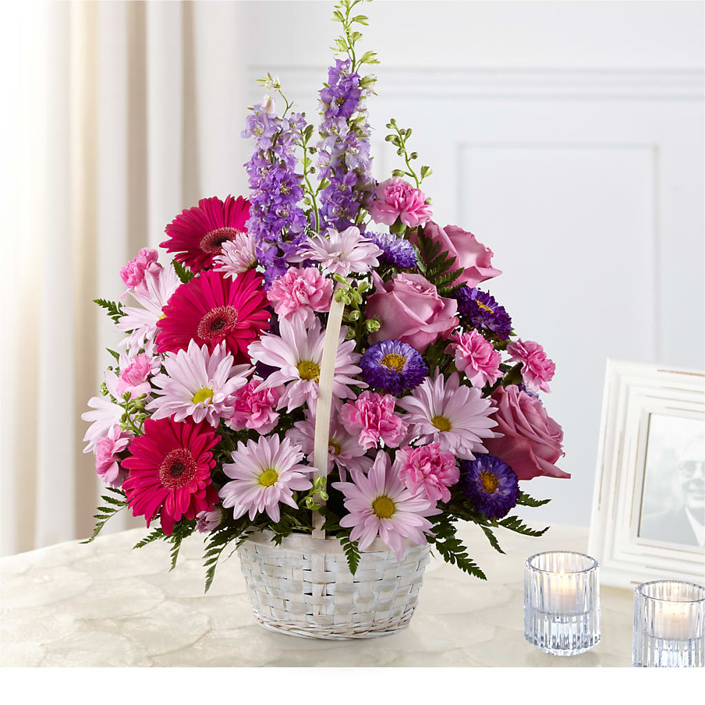 Pastel Peace Basket – The Flower House, Eunice LA