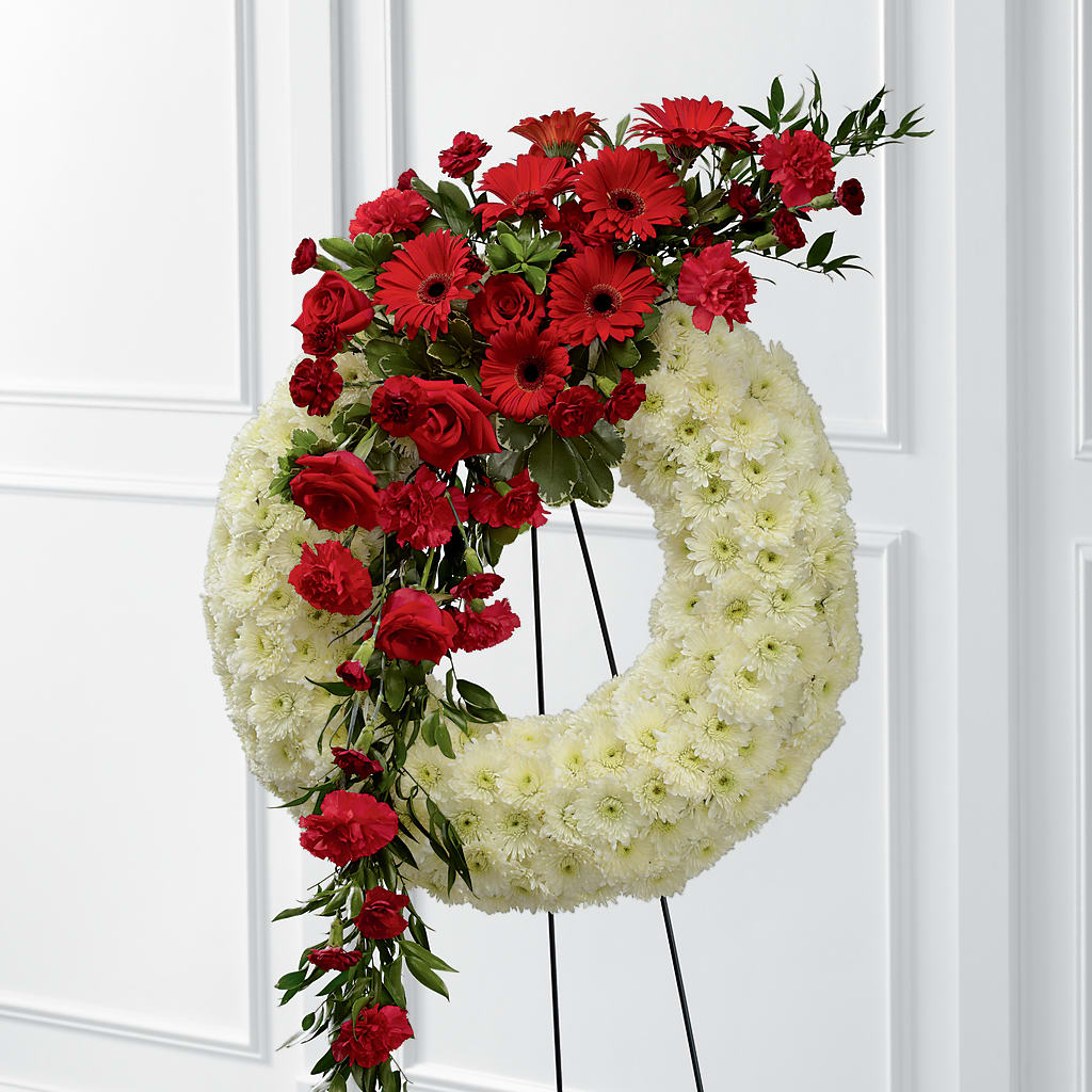 Graceful Tribute Wreath – The Flower House, Eunice LA
