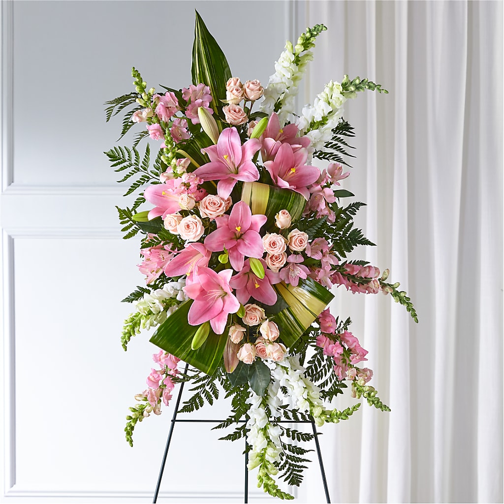 Elegant Embrace Standing Spray – The Flower House, Eunice LA