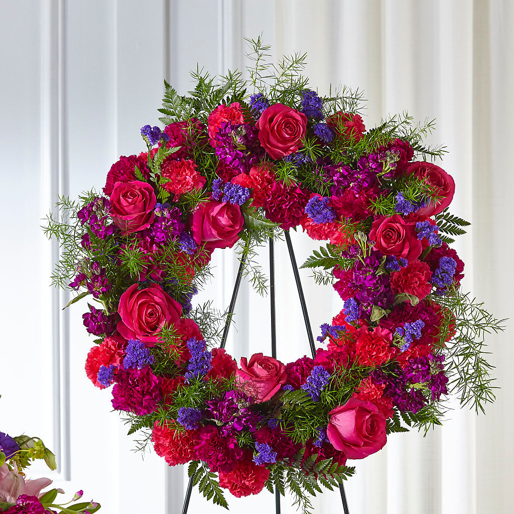 Calming Colors Wreath – The Flower House, Eunice LA