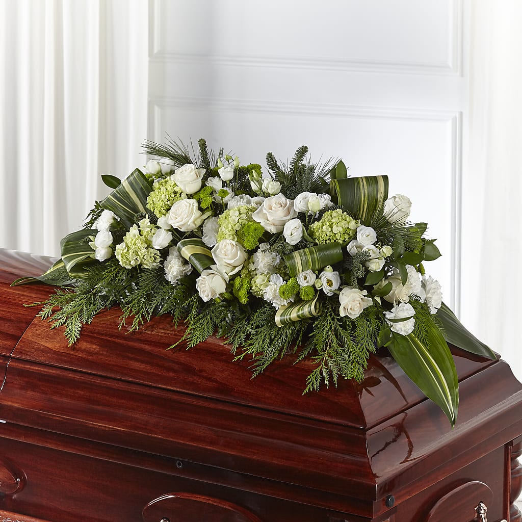 Hopeful Gesture Casket Spray – The Flower House, Eunice LA