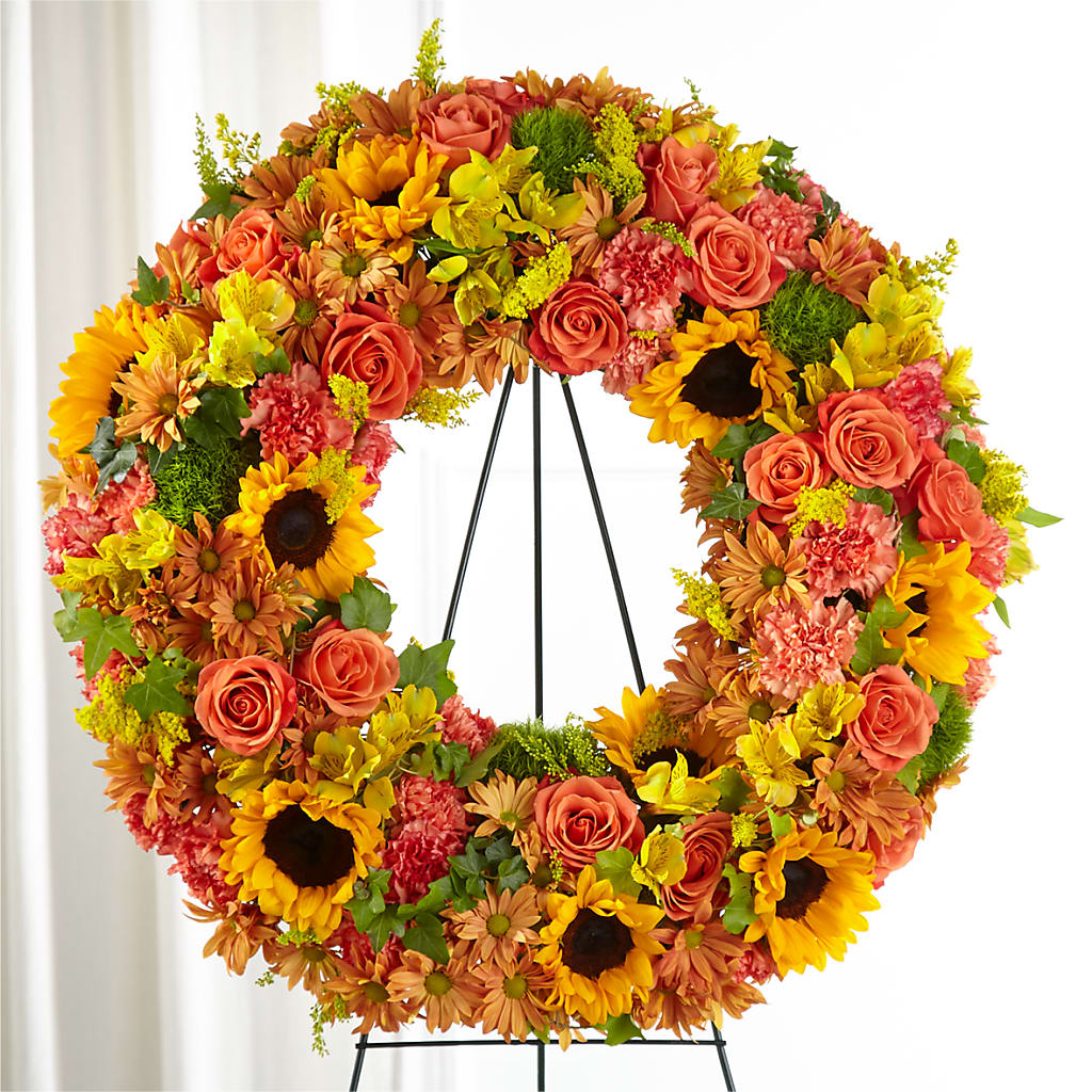 Autumnal Memories Wreath (Standard) – The Flower House, Eunice LA