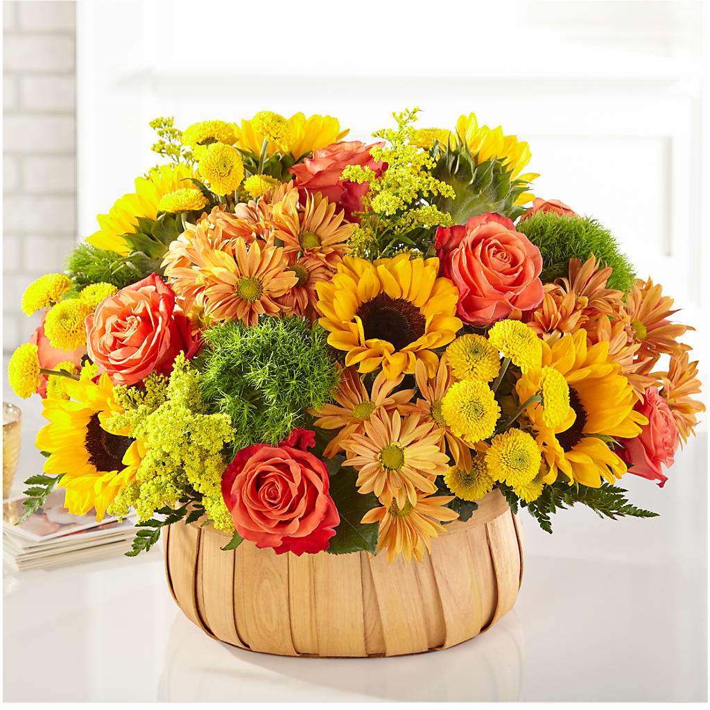 Harvest Sunflower Basket – The Flower House, Eunice LA