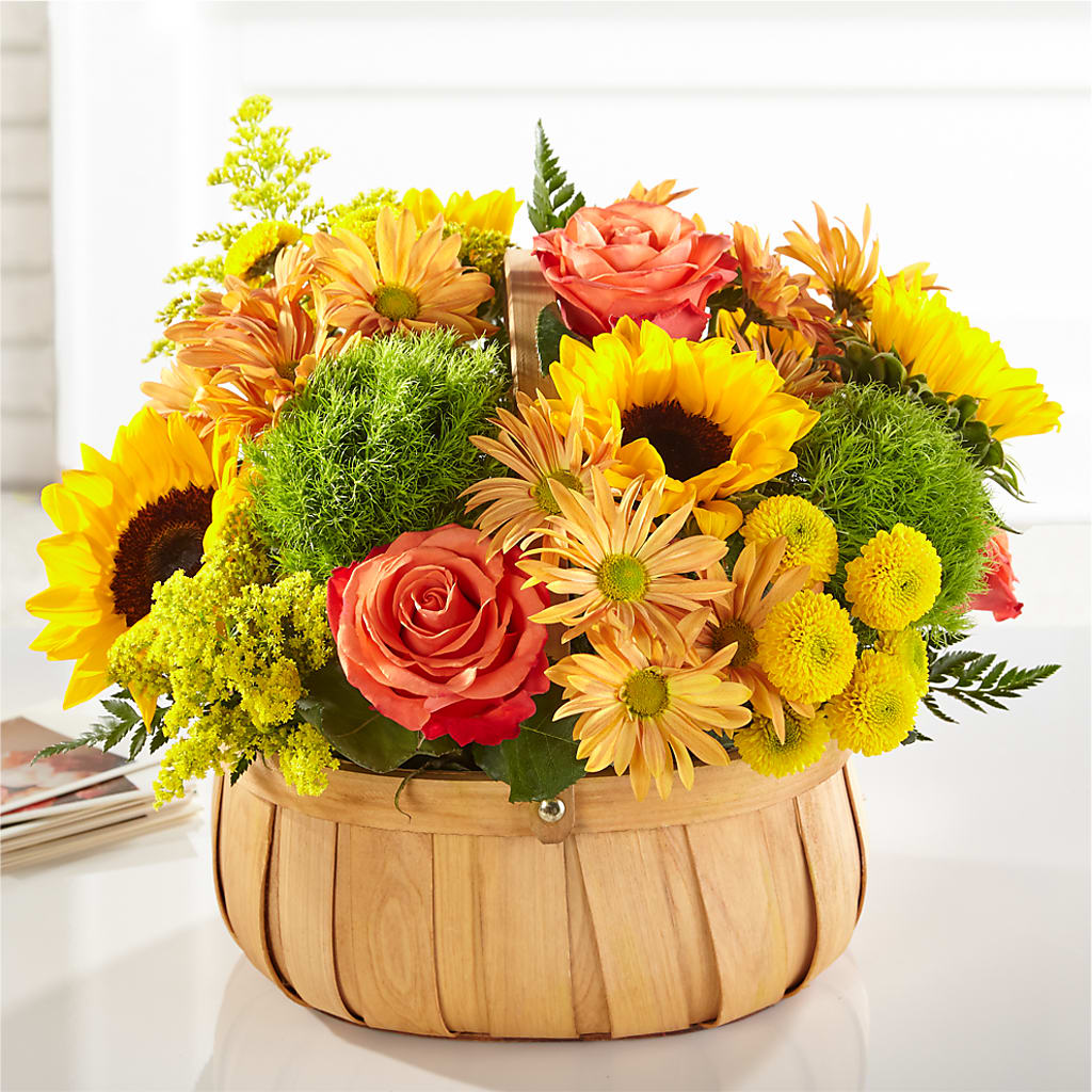 Harvest Sunflower Basket – The Flower House, Eunice LA