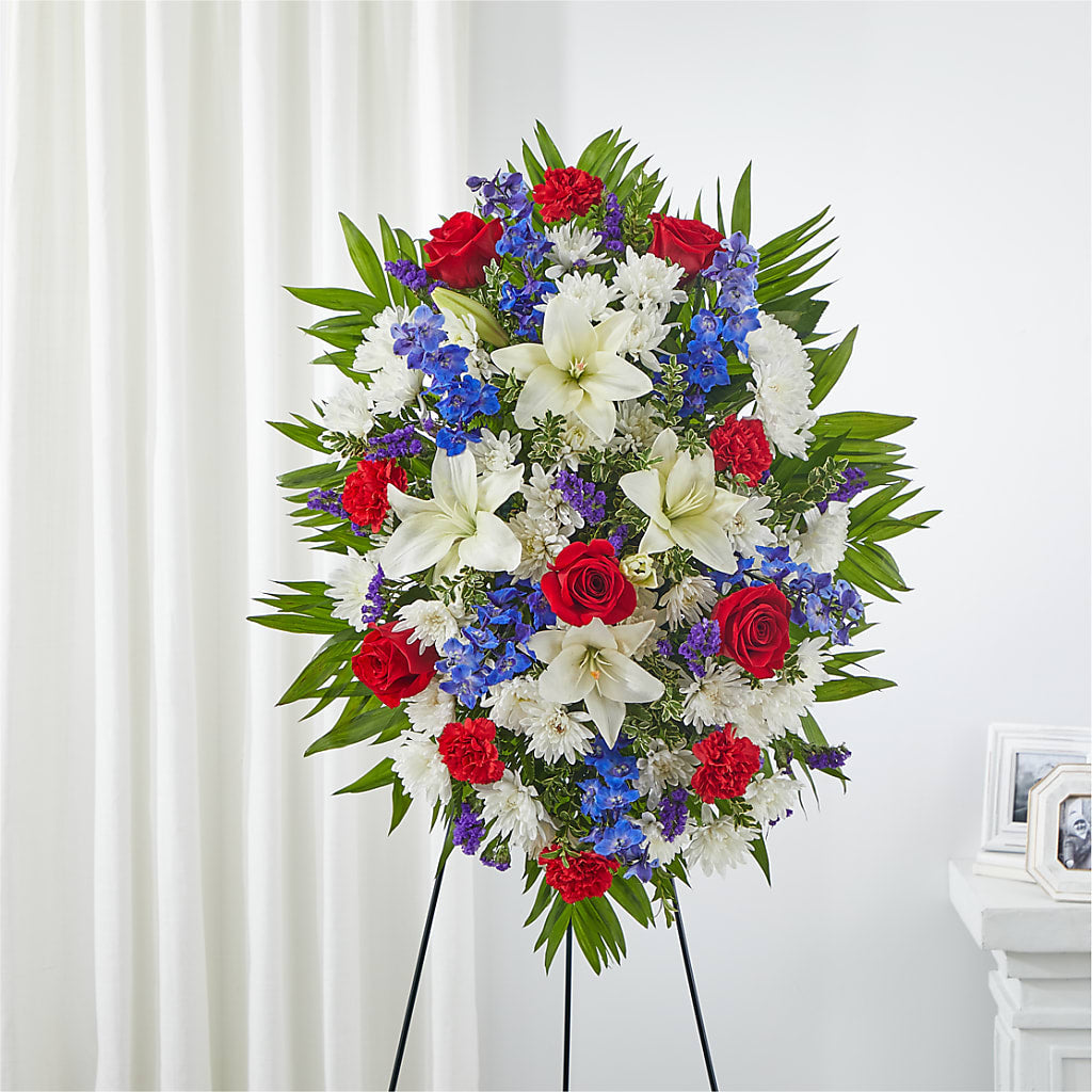 Cherished Service Standing Spray – The Flower House, Eunice LA