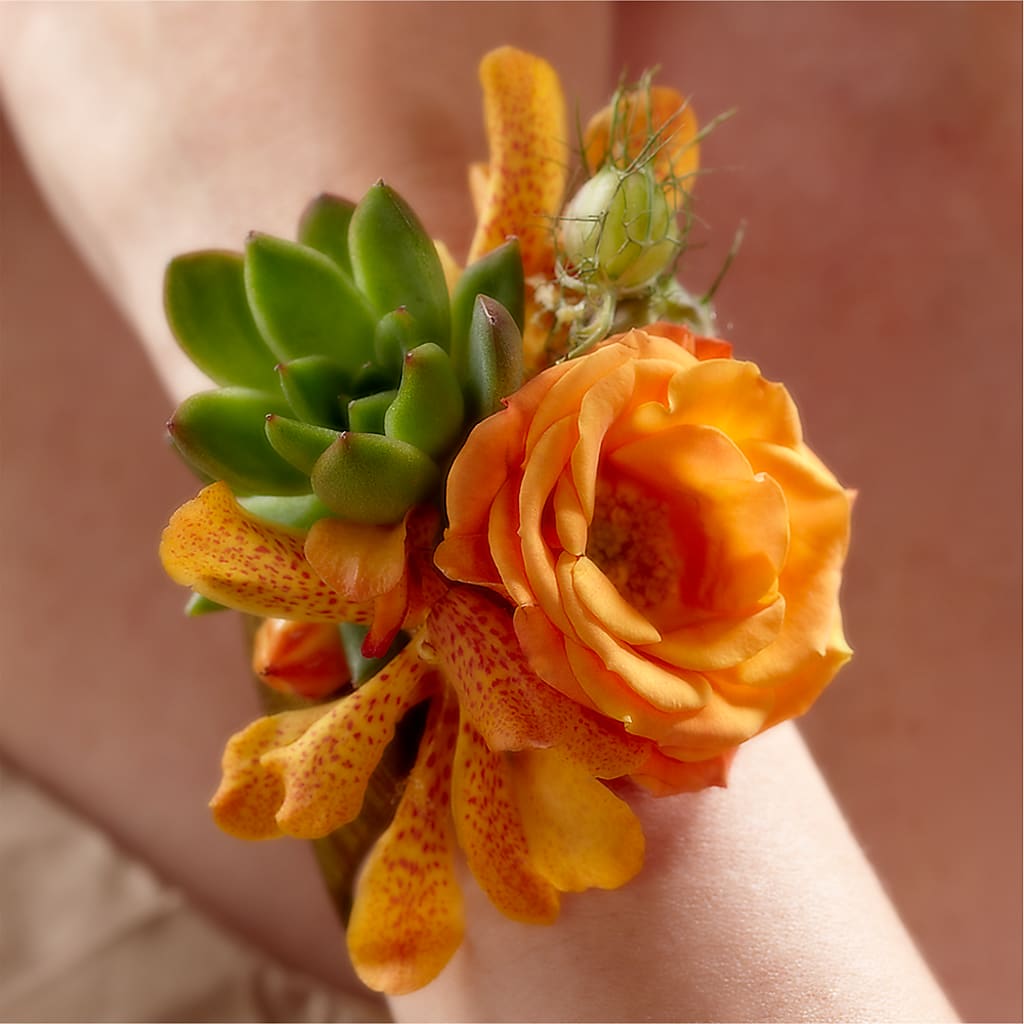 Irresistible Love Wrist Corsage – The Flower House, Eunice LA