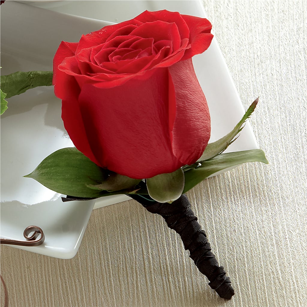 Red Rose Boutonniere – The Flower House, Eunice LA