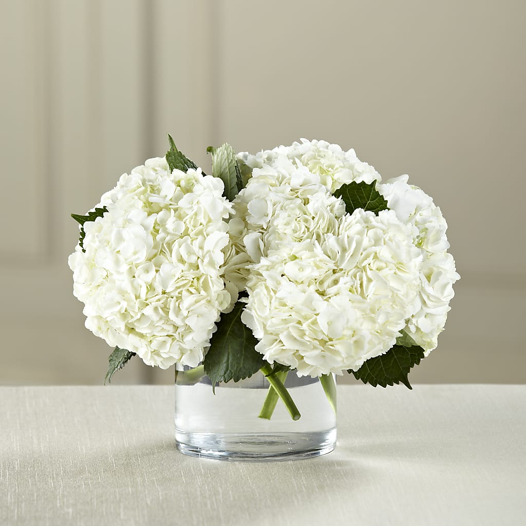 White Hydrangea Bouquet – The Flower House, Eunice LA