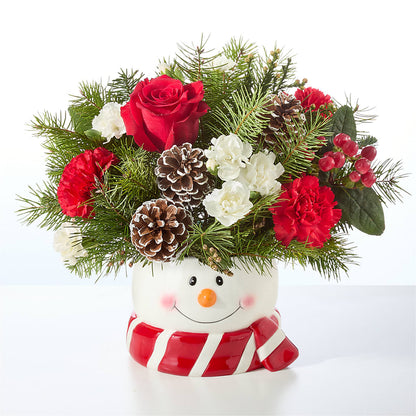 Jolly Snowman Bouquet –  The Flower House, Eunice LA