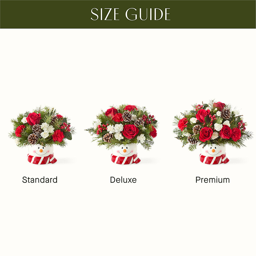 Jolly Snowman Bouquet –  The Flower House, Eunice LA