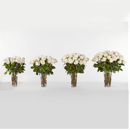 Long Stem White Rose Bouquet –  The Flower House, Eunice LA