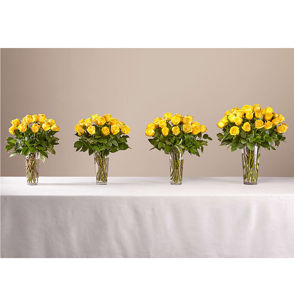 Long Stem Yellow Rose Bouquet –  The Flower House, Eunice LA
