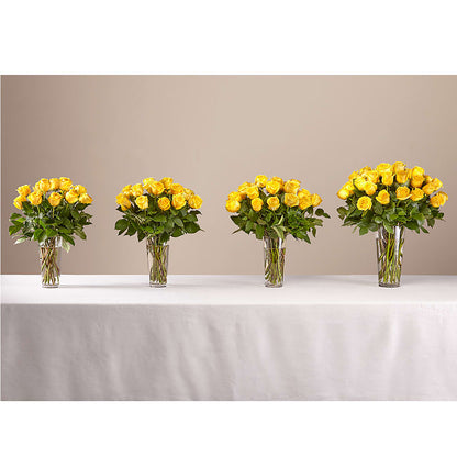 Long Stem Yellow Rose Bouquet –  The Flower House, Eunice LA