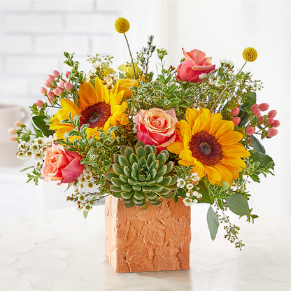 Sunflower Season Bouquet –  The Flower House, Eunice LA