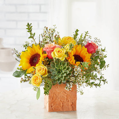 Sunflower Season Bouquet –  The Flower House, Eunice LA