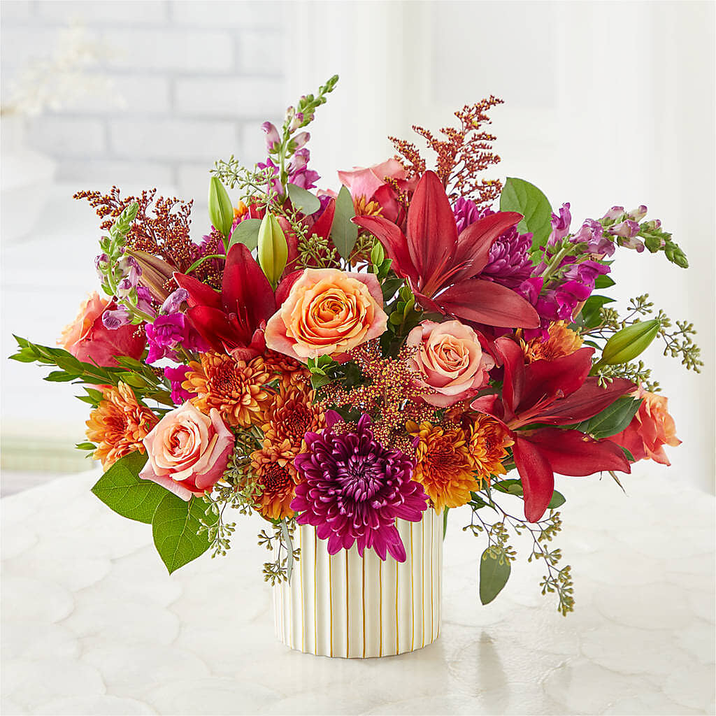 Burgundy Landscape Bouquet –  The Flower House, Eunice LA