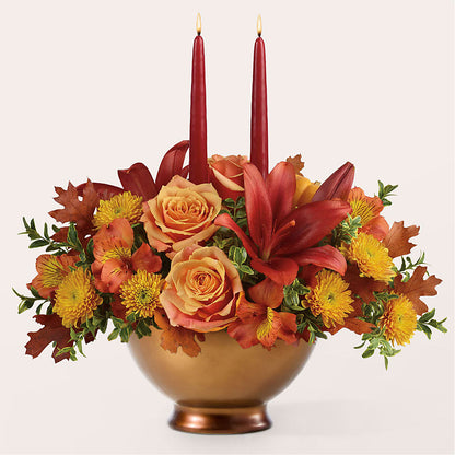Harvest Table Centerpiece –  The Flower House, Eunice LA