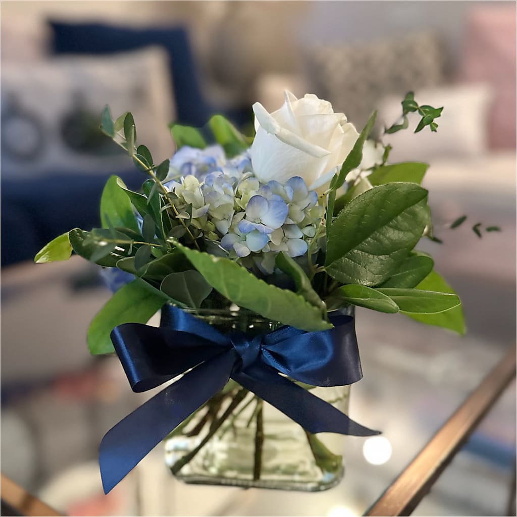Sky Blue Delight Bouquet –  The Flower House, Eunice LA