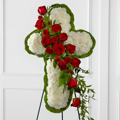 Floral Cross Easel –  The Flower House, Eunice LA