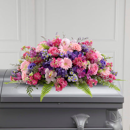 Glorious Garden Casket Spray –  The Flower House, Eunice LA
