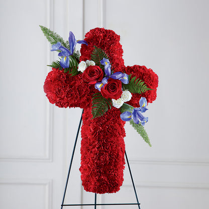 Faithful Hero Floral Cross –  The Flower House, Eunice LA