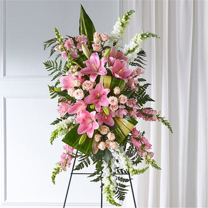 Elegant Embrace Standing Spray –  The Flower House, Eunice LA