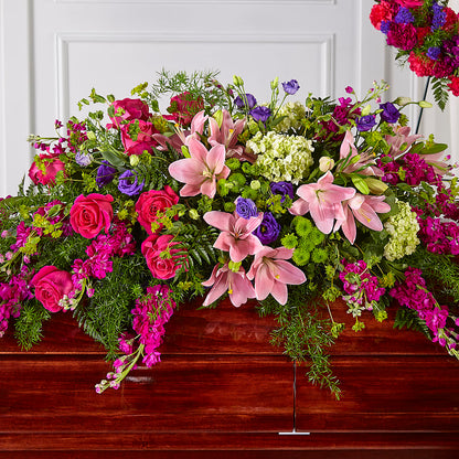 Radiant Tribute Casket Spray –  The Flower House, Eunice LA