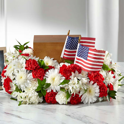 Spirit of Patriotism Cremation Adornment –  The Flower House, Eunice LA