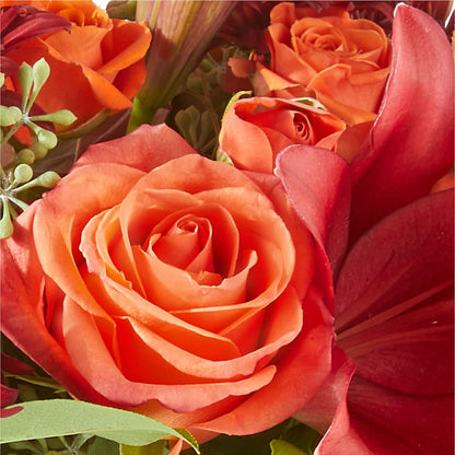 Crimson Leaves Bouquet –  The Flower House, Eunice LA