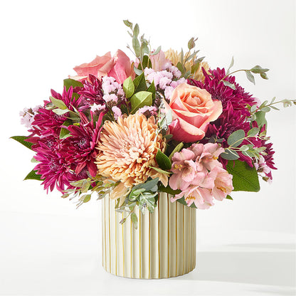 Berry Cobbler Bouquet with Ivory Vase –  The Flower House, Eunice LA