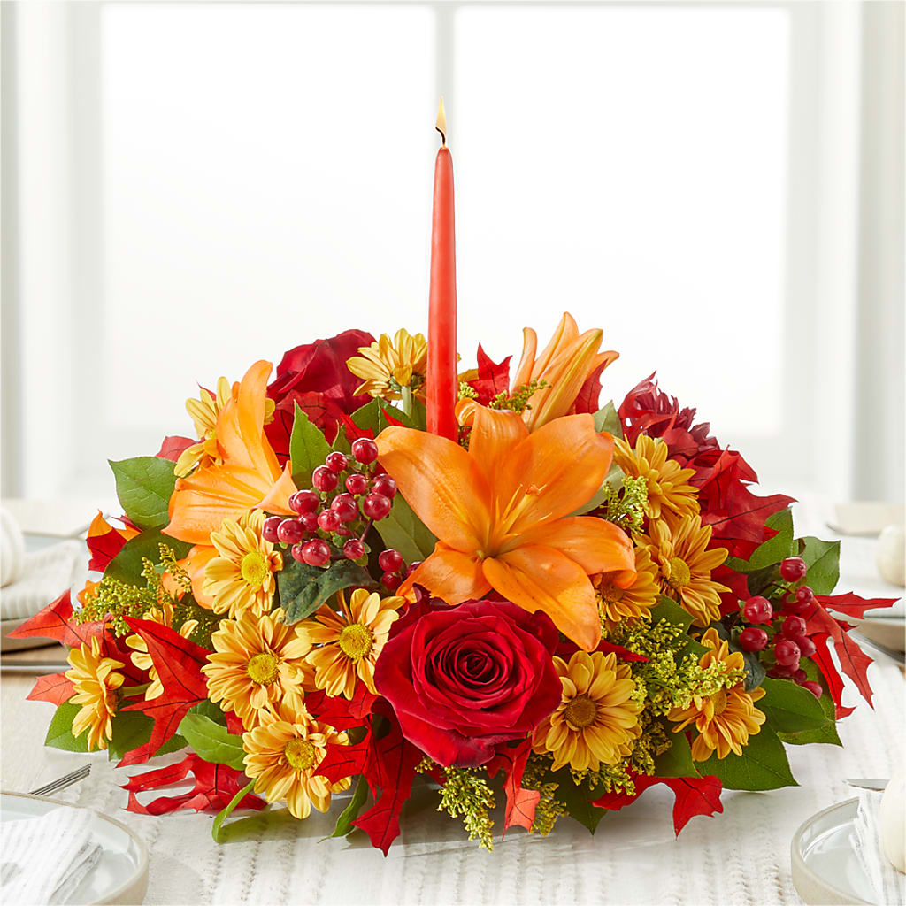 Autumn's Embrace Centerpiece –  The Flower House, Eunice LA