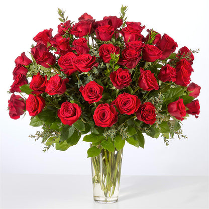 Forever Yours Fifty Stem Red Rose Bouquet –  The Flower House, Eunice LA