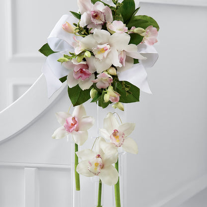 Perfect Entrance Pew Arrangement –  The Flower House, Eunice LA